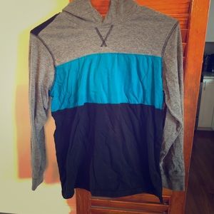 Boys Long Sleeve shirt with Hood, Large 10-12